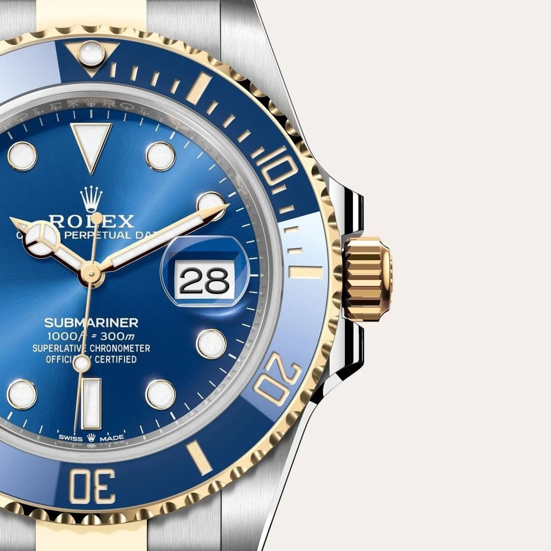 Rolex Submariner Date Oyster, 41 mm, Oystersteel and yellow gold (GOLD- SILVER- BLUE)