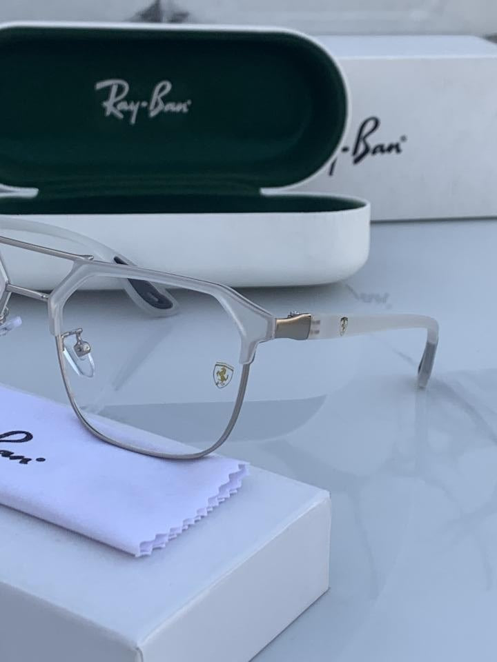 Rayban 04 white plano
