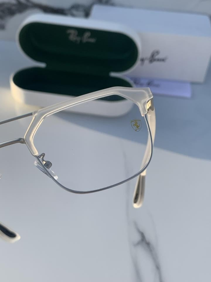 Rayban 04 white plano