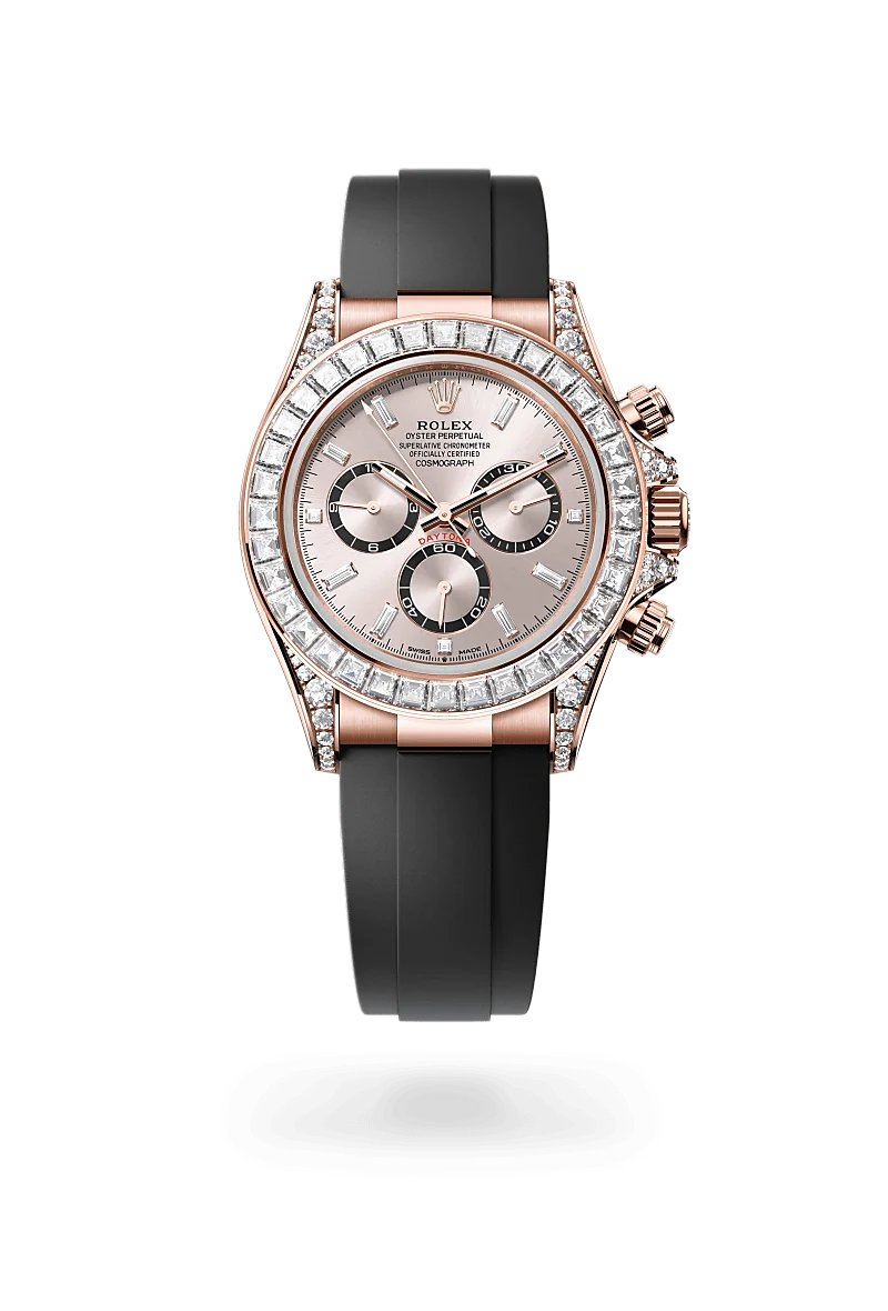 Rolex Cosmograph Daytona Oyster, 40 mm, Everose gold and diamonds